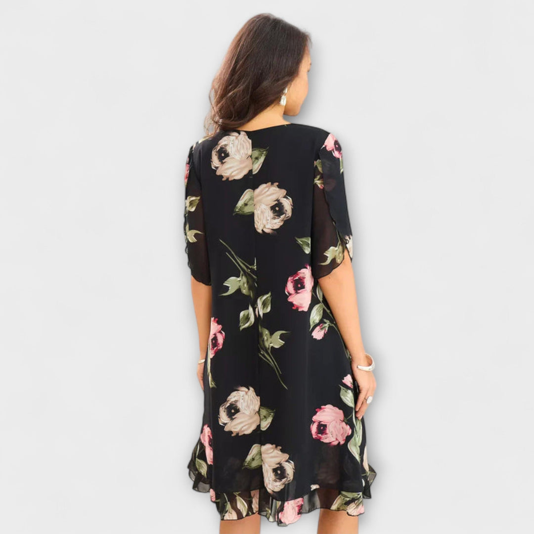 Annika | Elegantes Chiffonkleid