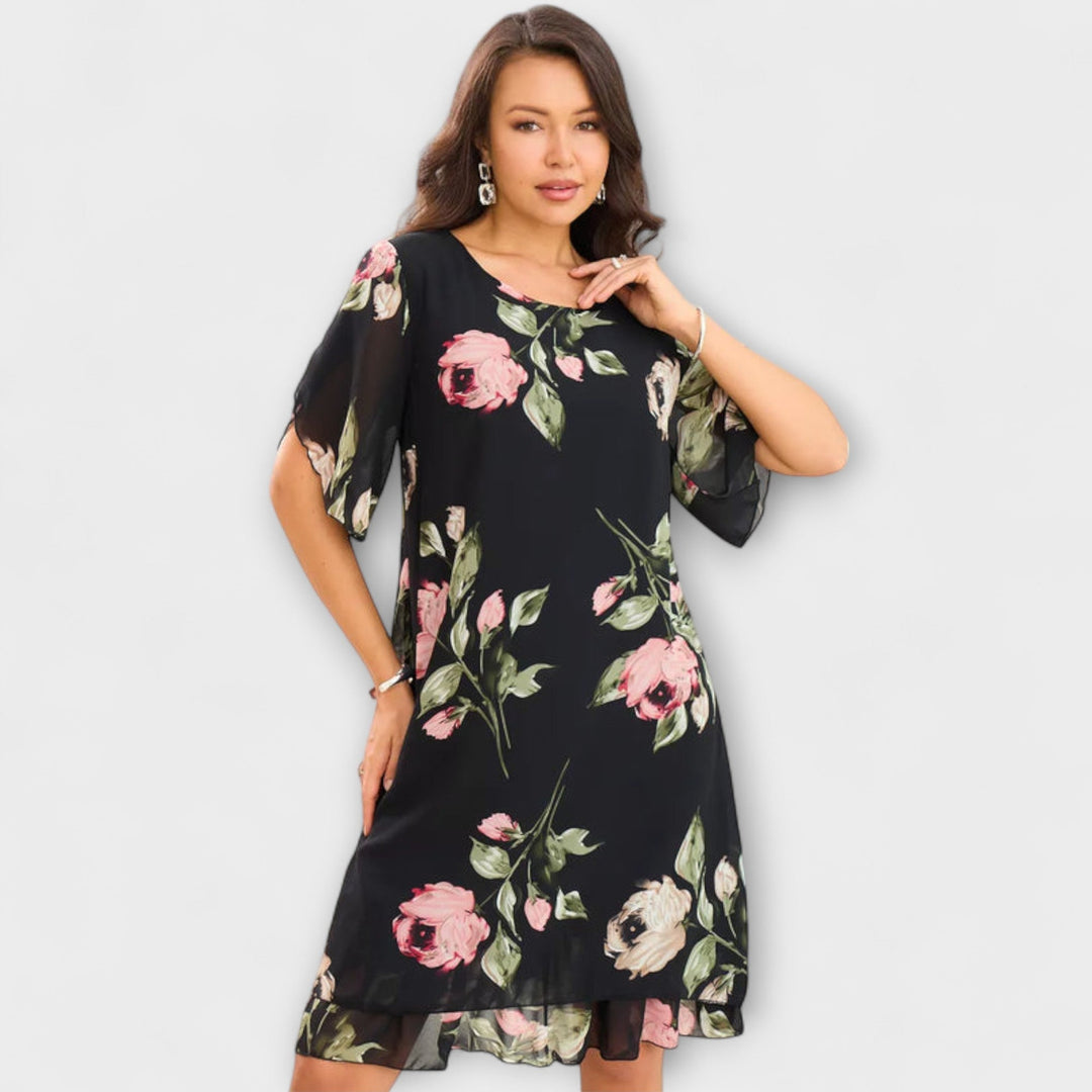 Annika | Elegantes Chiffonkleid