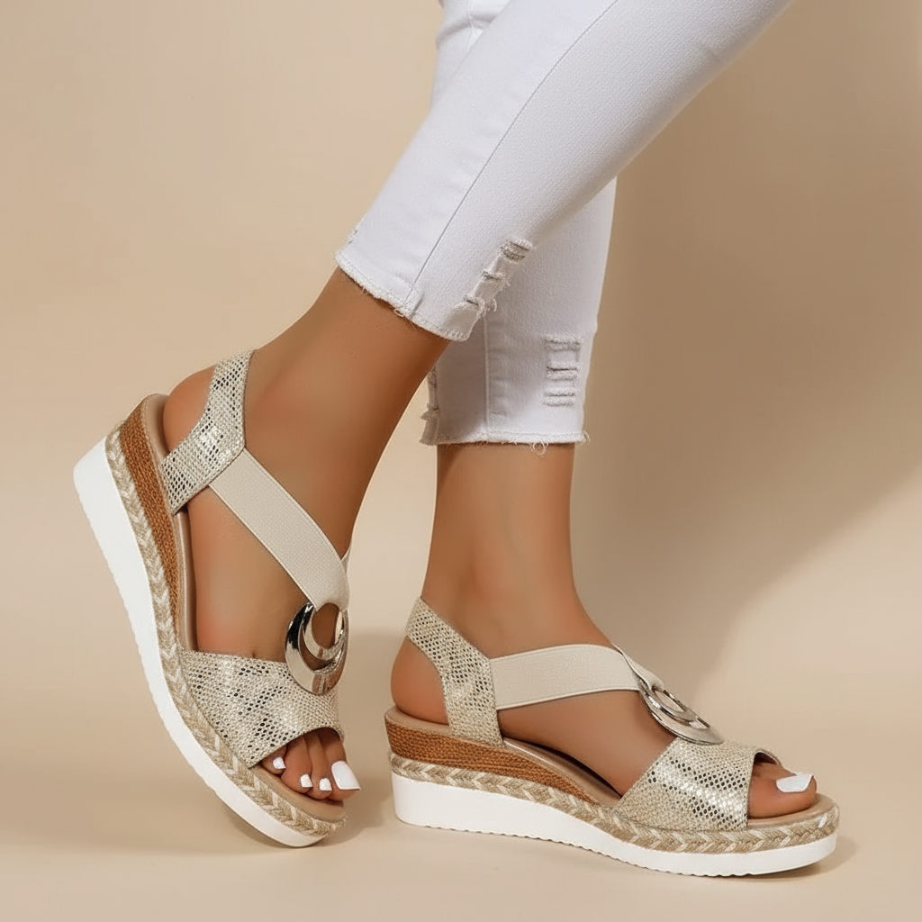 Gerda | Elegante Plateausandalen