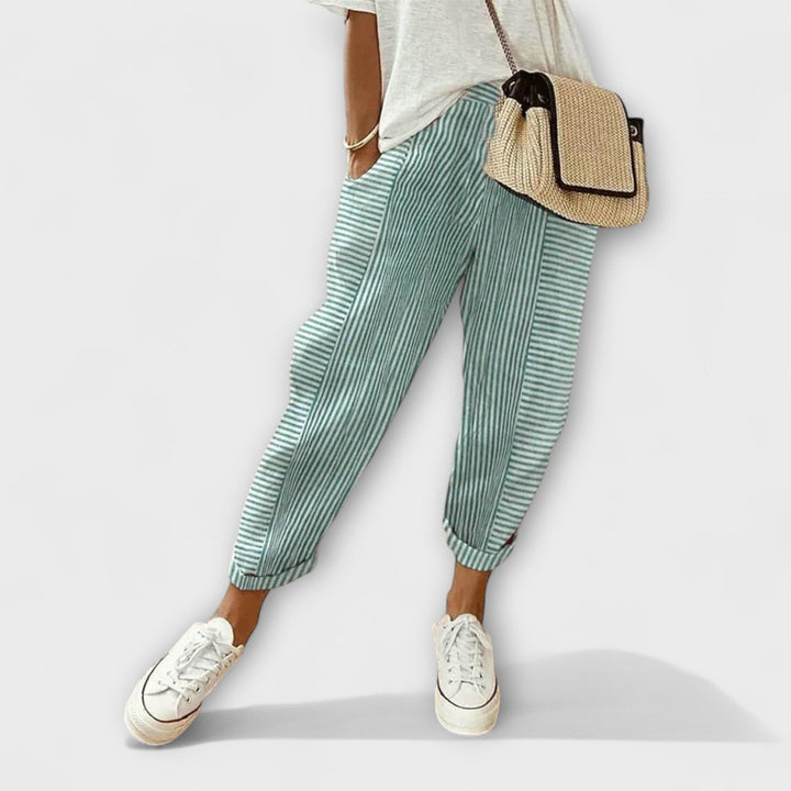 Lisa | Bequeme gestreifte Hose
