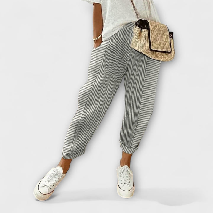 Lisa | Bequeme gestreifte Hose
