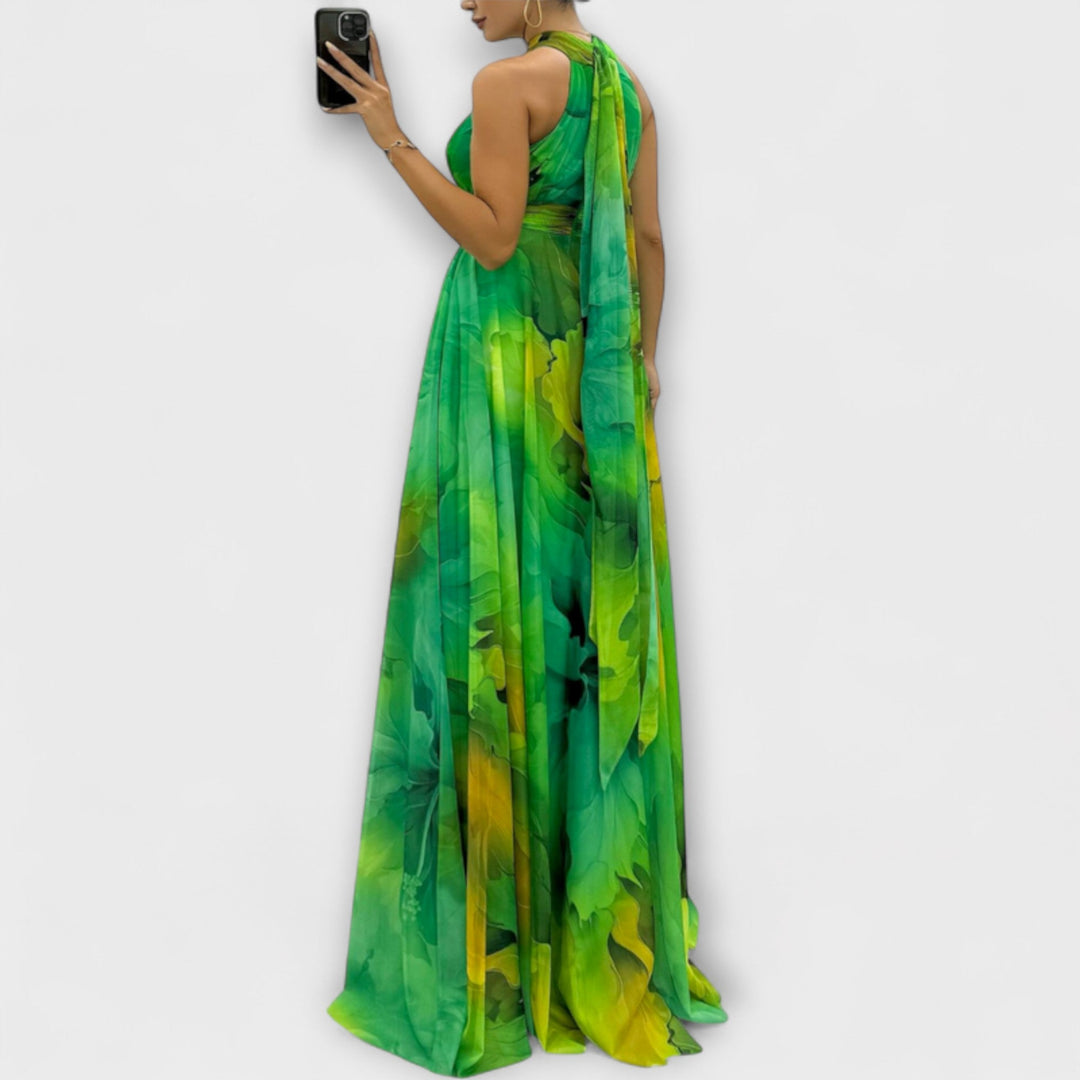 Luisa | Maxikleid aus Chiffon mit Blumenmuster