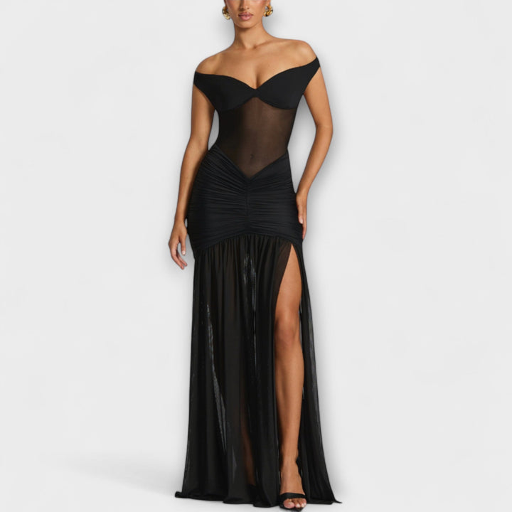 Jutta | Schlitzkleid mit Wow Faktor