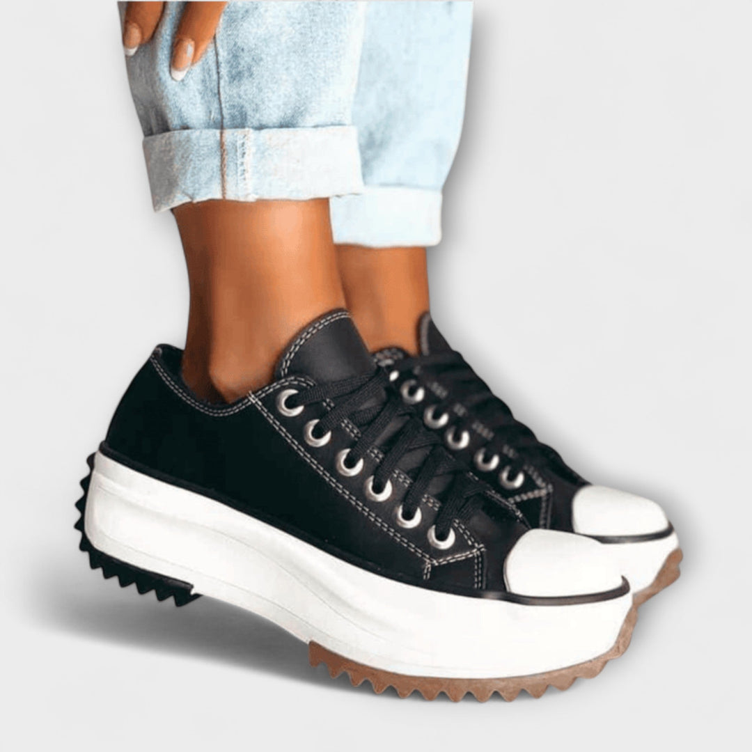 Christina | modisch Plateau-Schnürschuhe