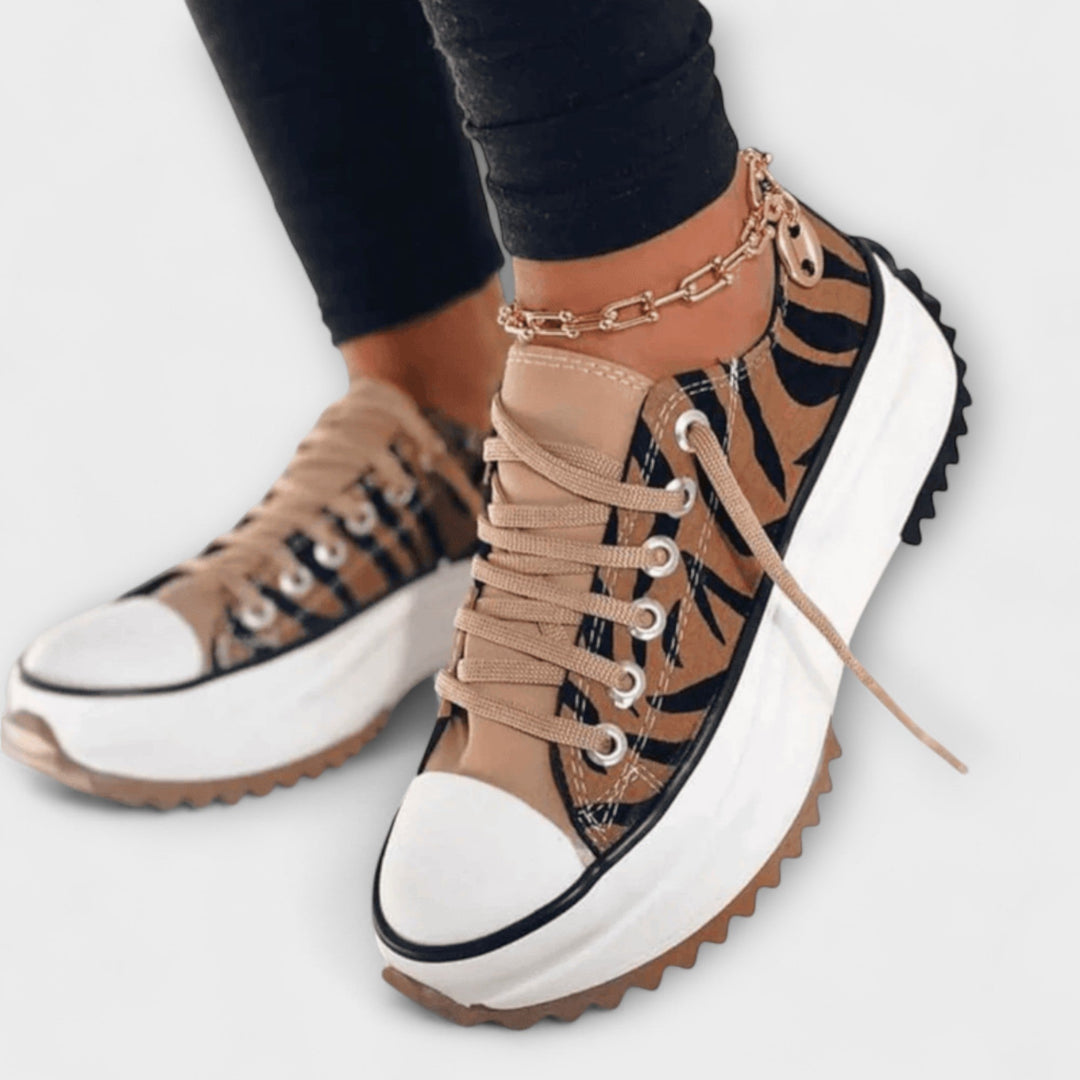 Christina | modisch Plateau-Schnürschuhe