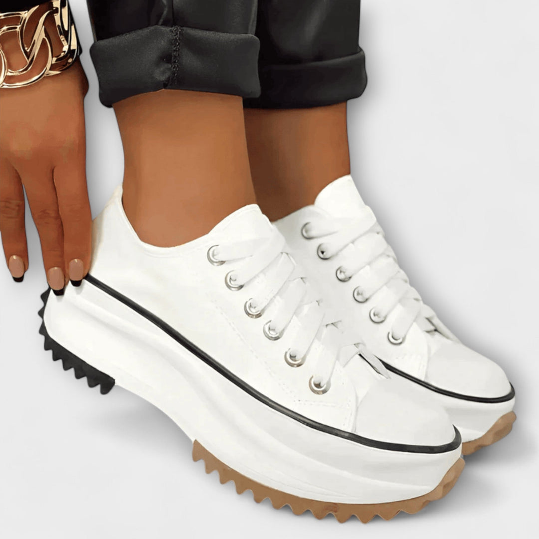 Christina | modisch Plateau-Schnürschuhe