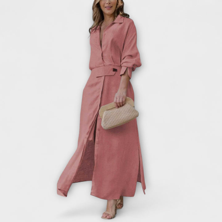 Katharina | Maxikleid mit V-Ausschnitt