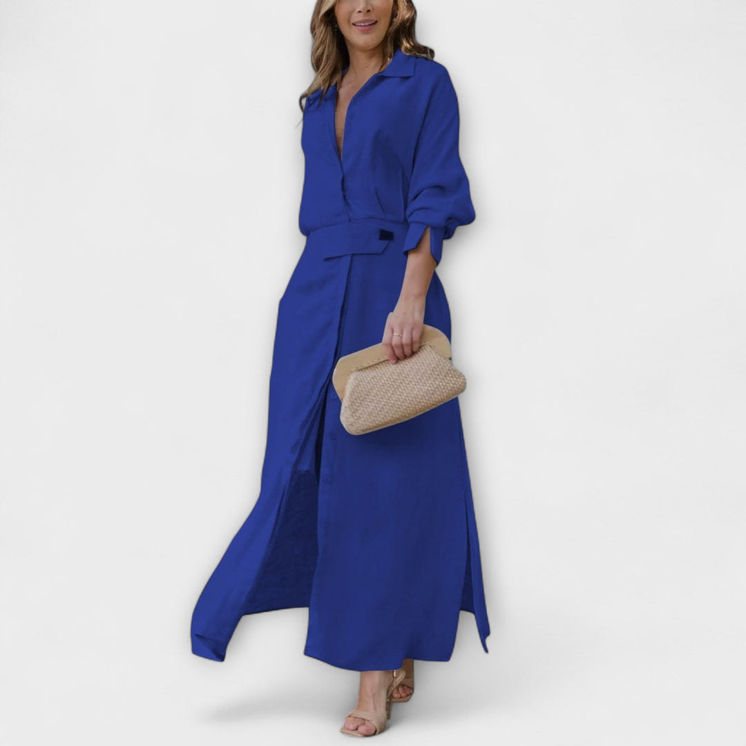 Katharina | Maxikleid mit V-Ausschnitt