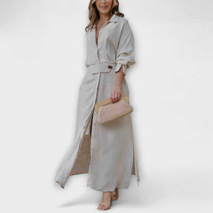 Katharina | Maxikleid mit V-Ausschnitt