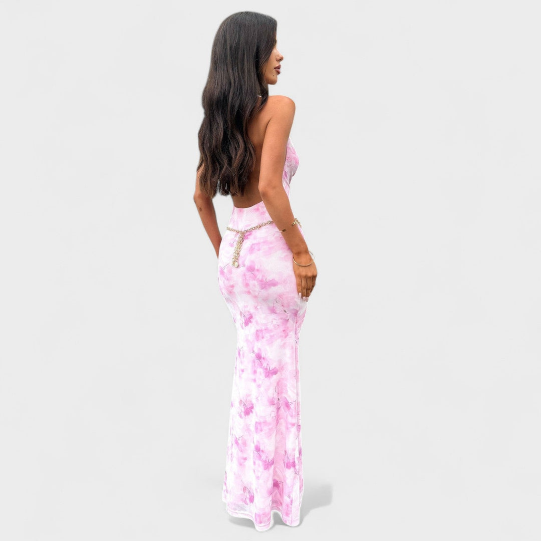 Zeynep | Rosa Blumenkleid