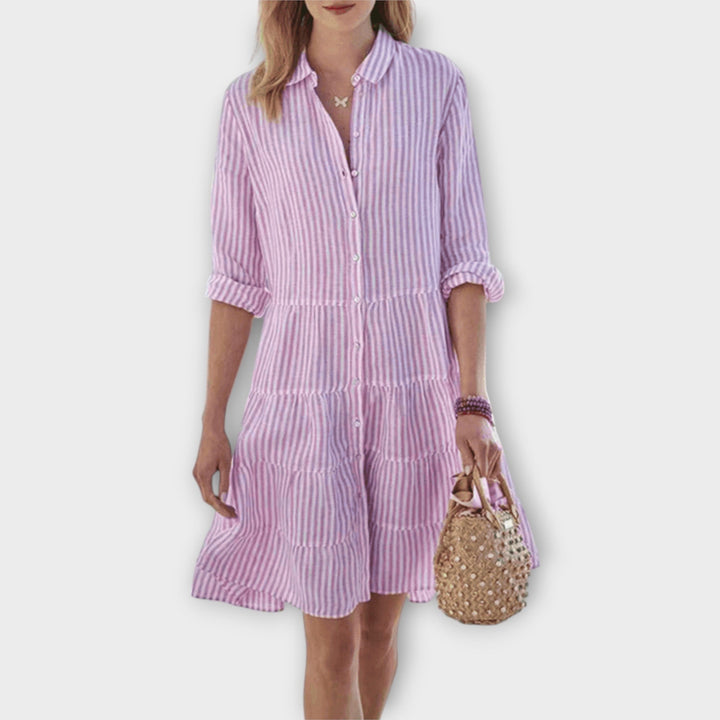 Gesine | Luftiges Gestreiftes Kleid