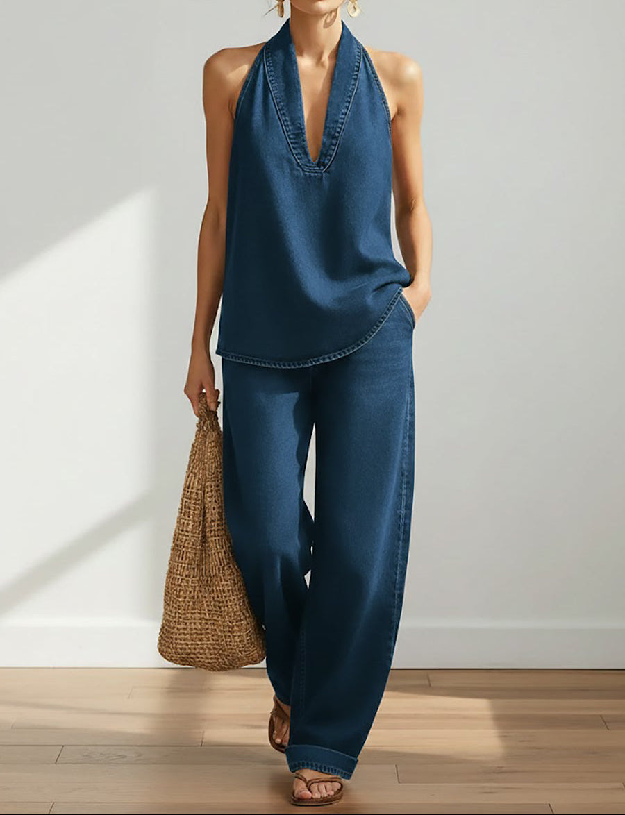 Roswitha - Zweiteiliges Denim-Set