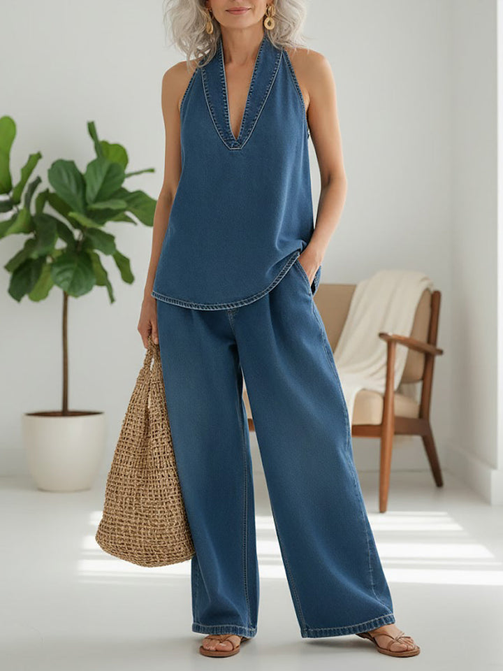 Roswitha - Zweiteiliges Denim-Set