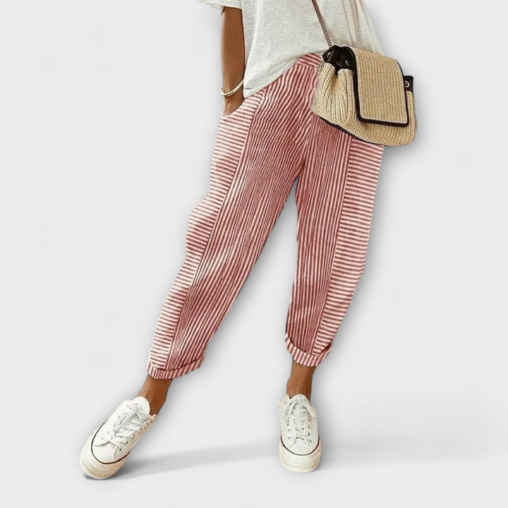 Lisa | Bequeme gestreifte Hose