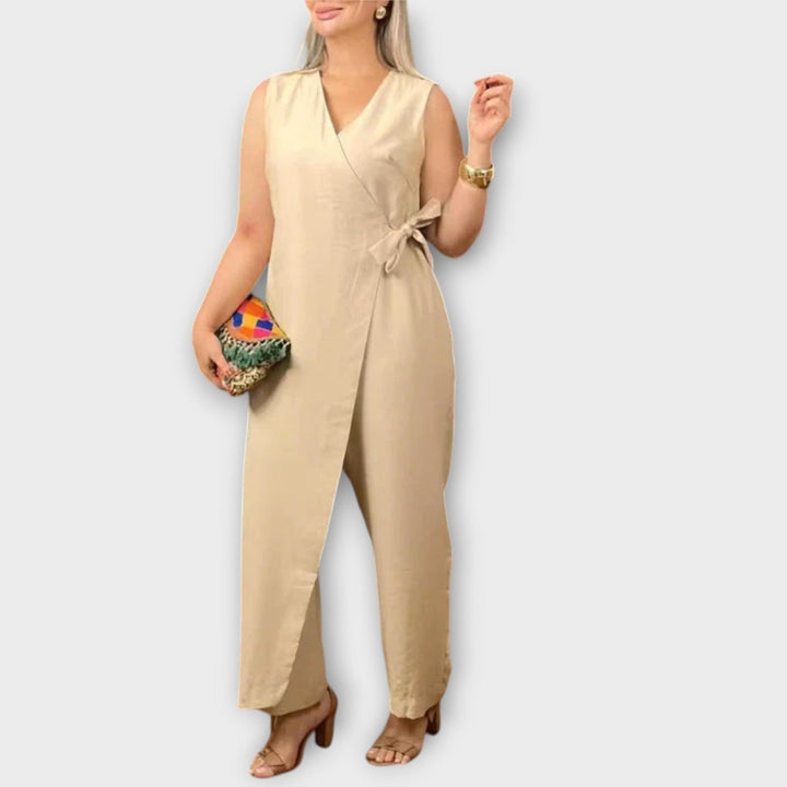 Hertha | Eleganter Overall mit Wickelschnitt