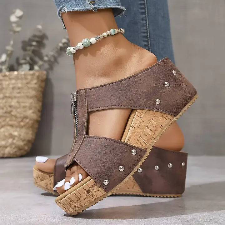 Thea | Stylische Keilsandalen