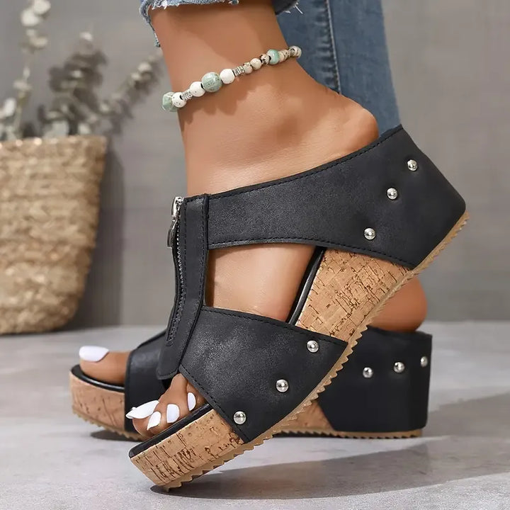 Thea | Stylische Keilsandalen